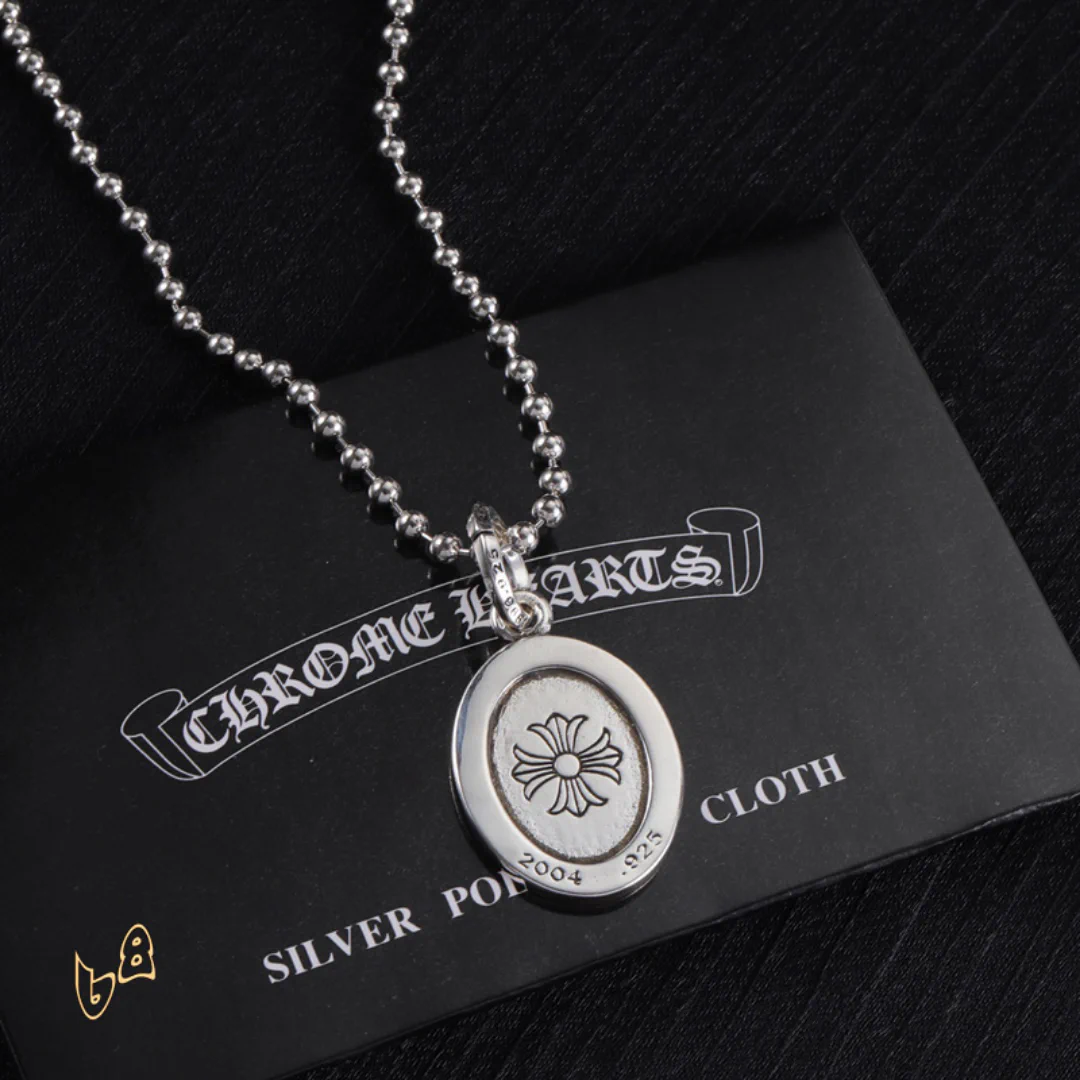 CH Oval Pendant Necklace - CH0014 - Image 3