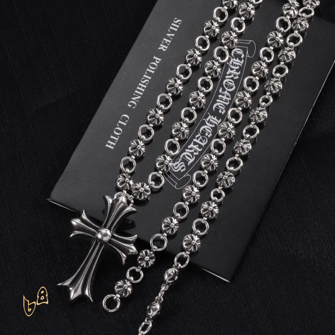 CH Cross Pendant Necklace - CH0018 - Image 5