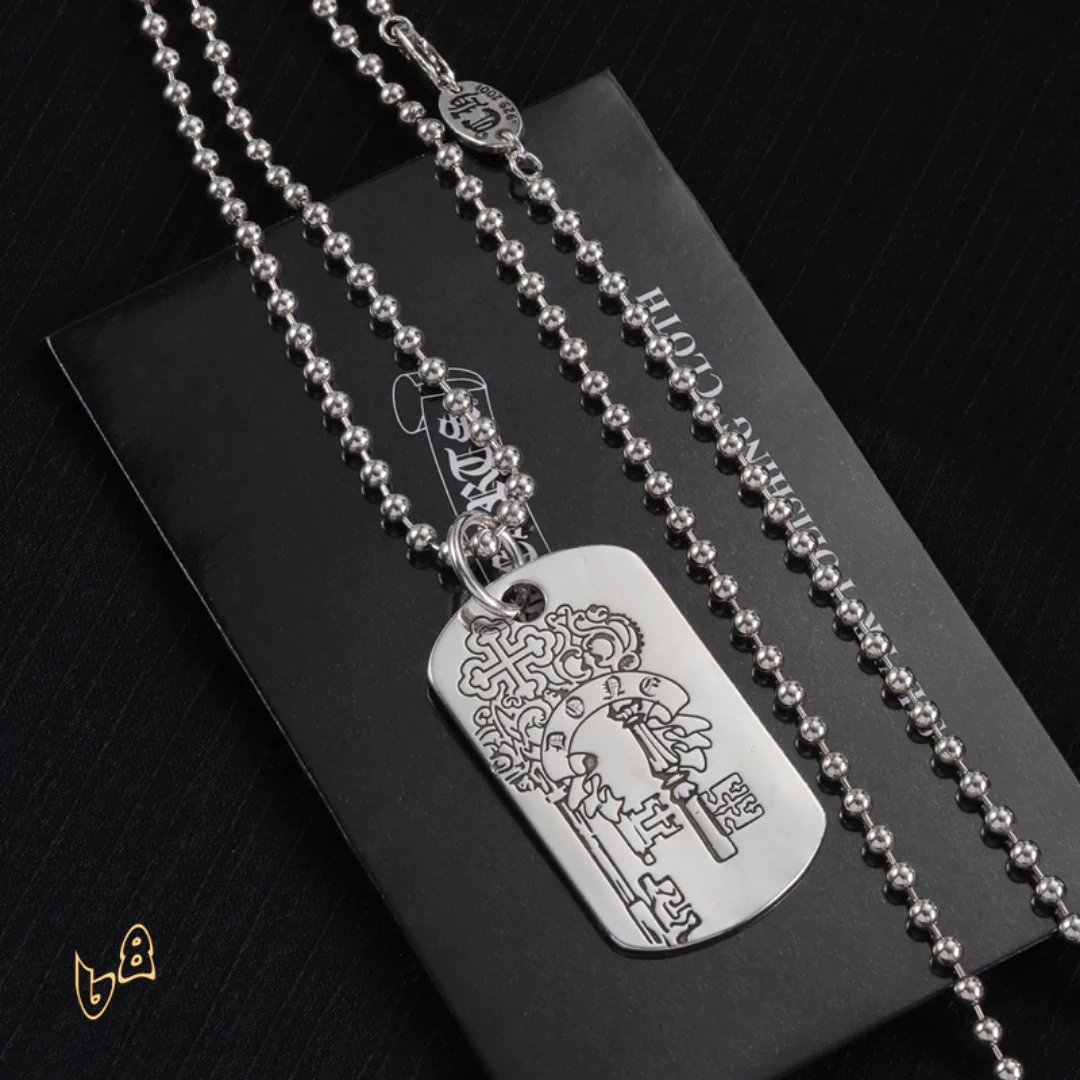 CH Dog Tag Necklace - CH0020 - Image 2