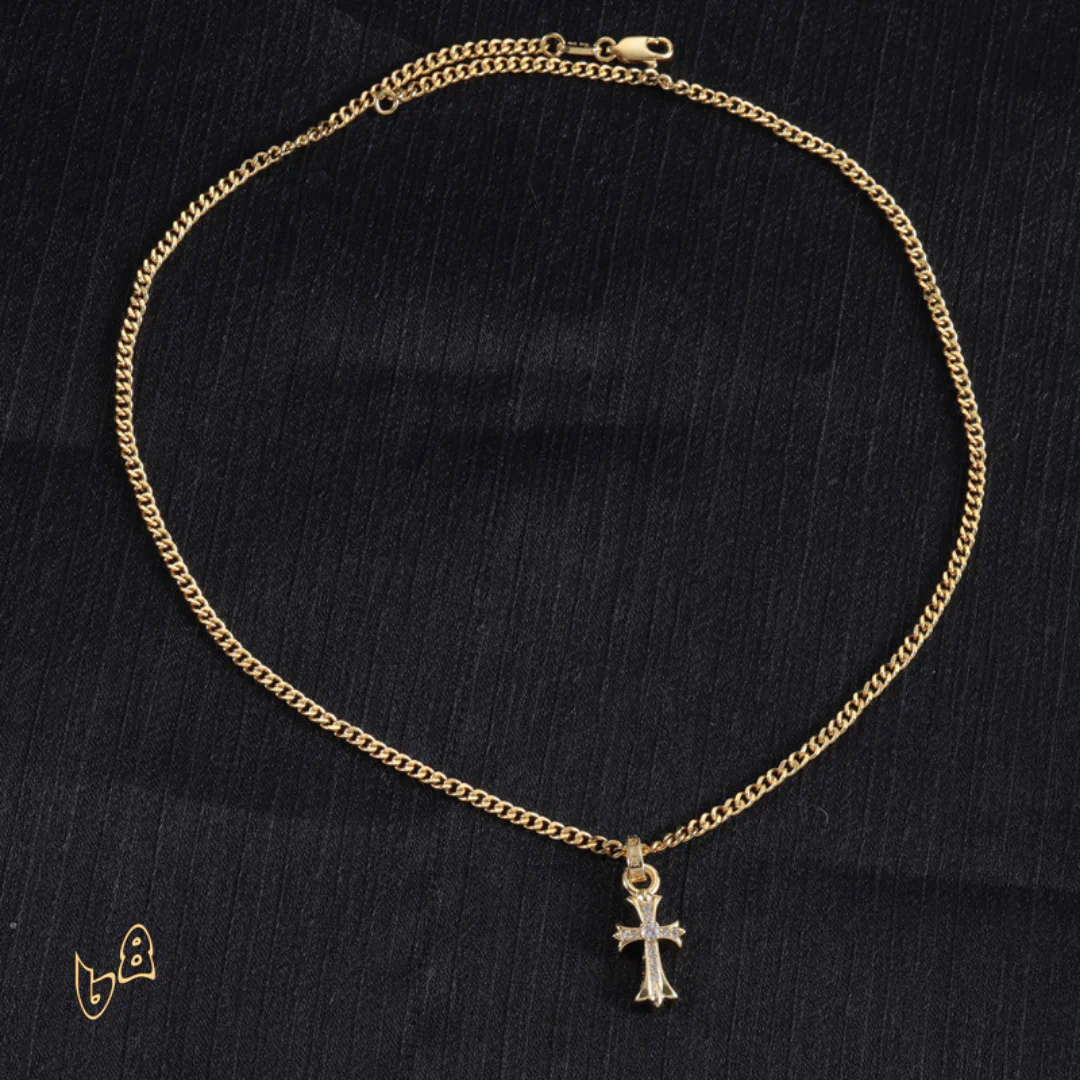 CH Cross Pendant Necklace - CH0026 - Image 4