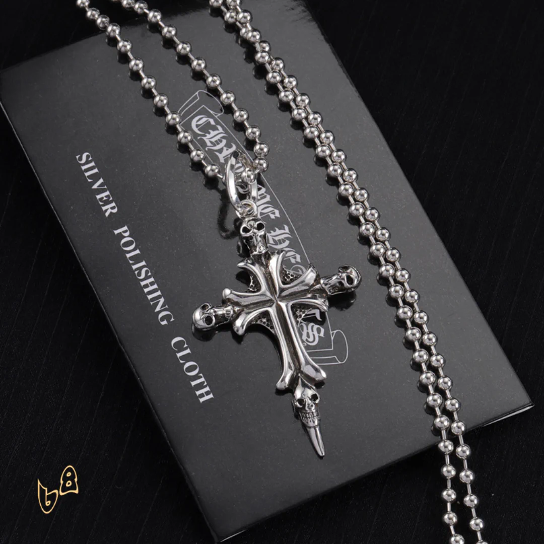 CH Cross Pendant Necklace - CH0027 - Image 2