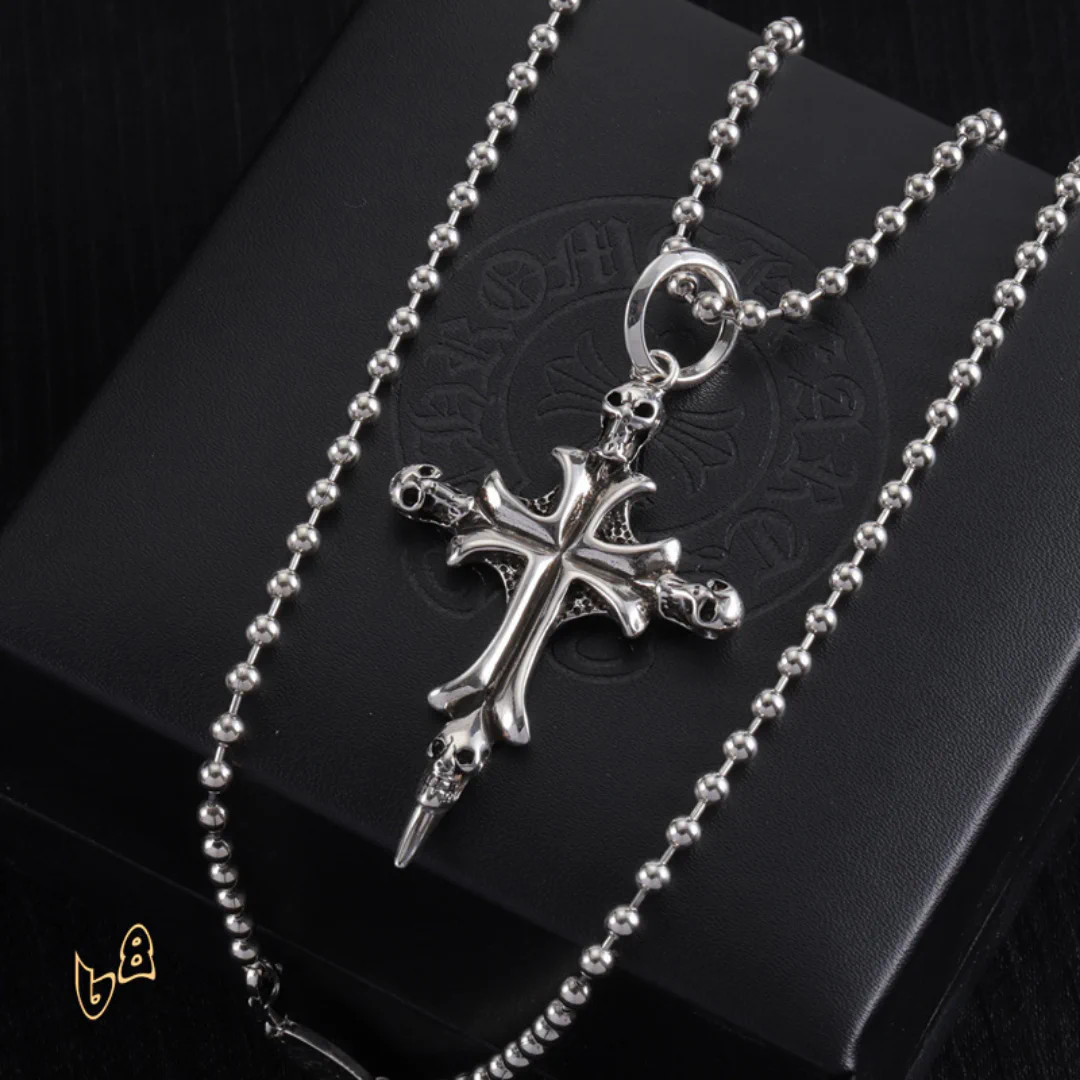 CH Cross Pendant Necklace - CH0027 - Image 4