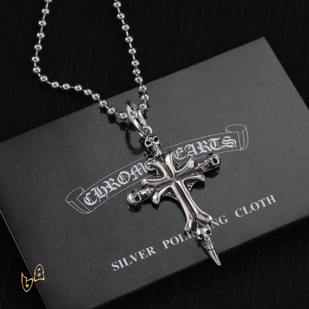 CH Cross Pendant Necklace - CH0027 - Image 3