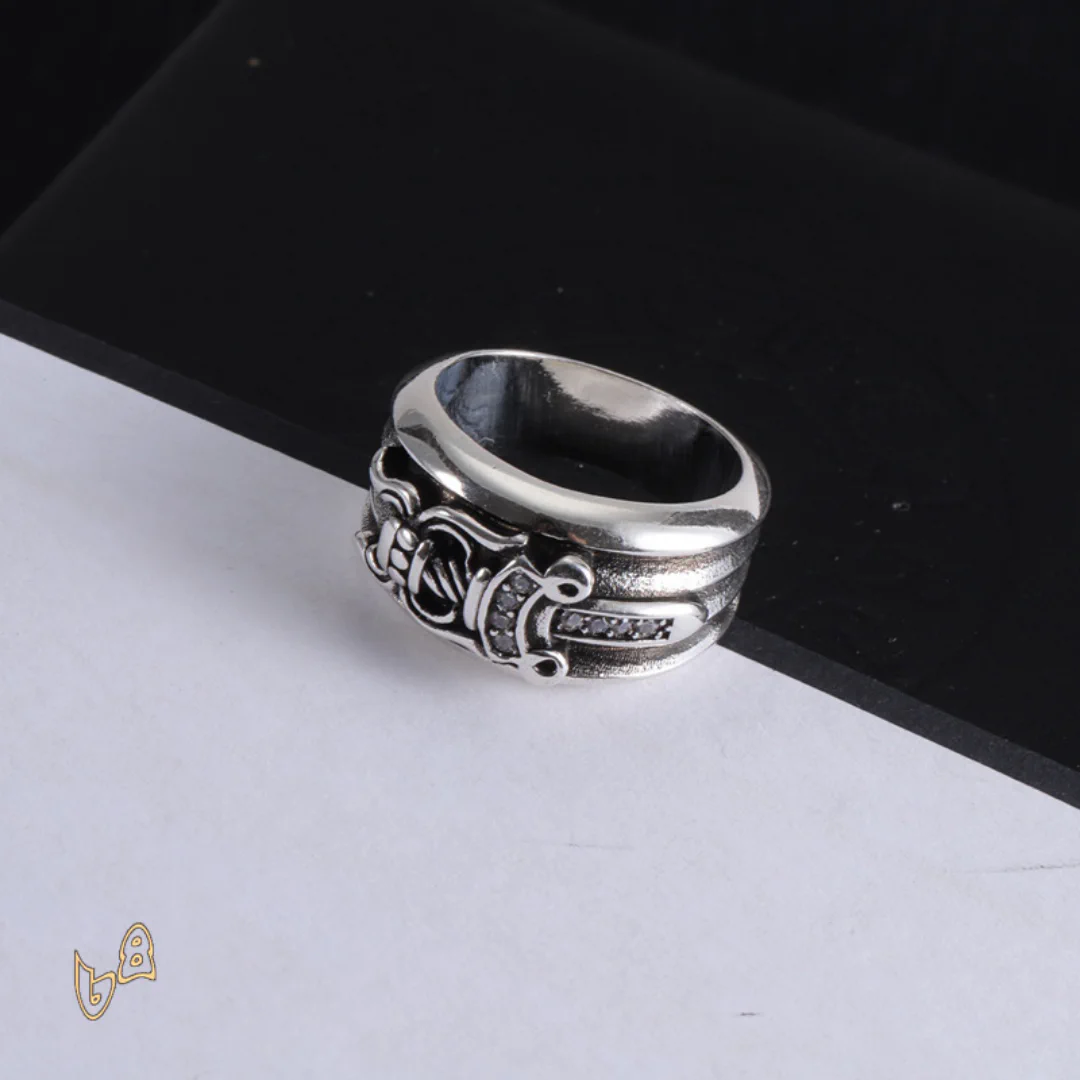 CH Silver Dagger Ring - CH0084 - Image 2