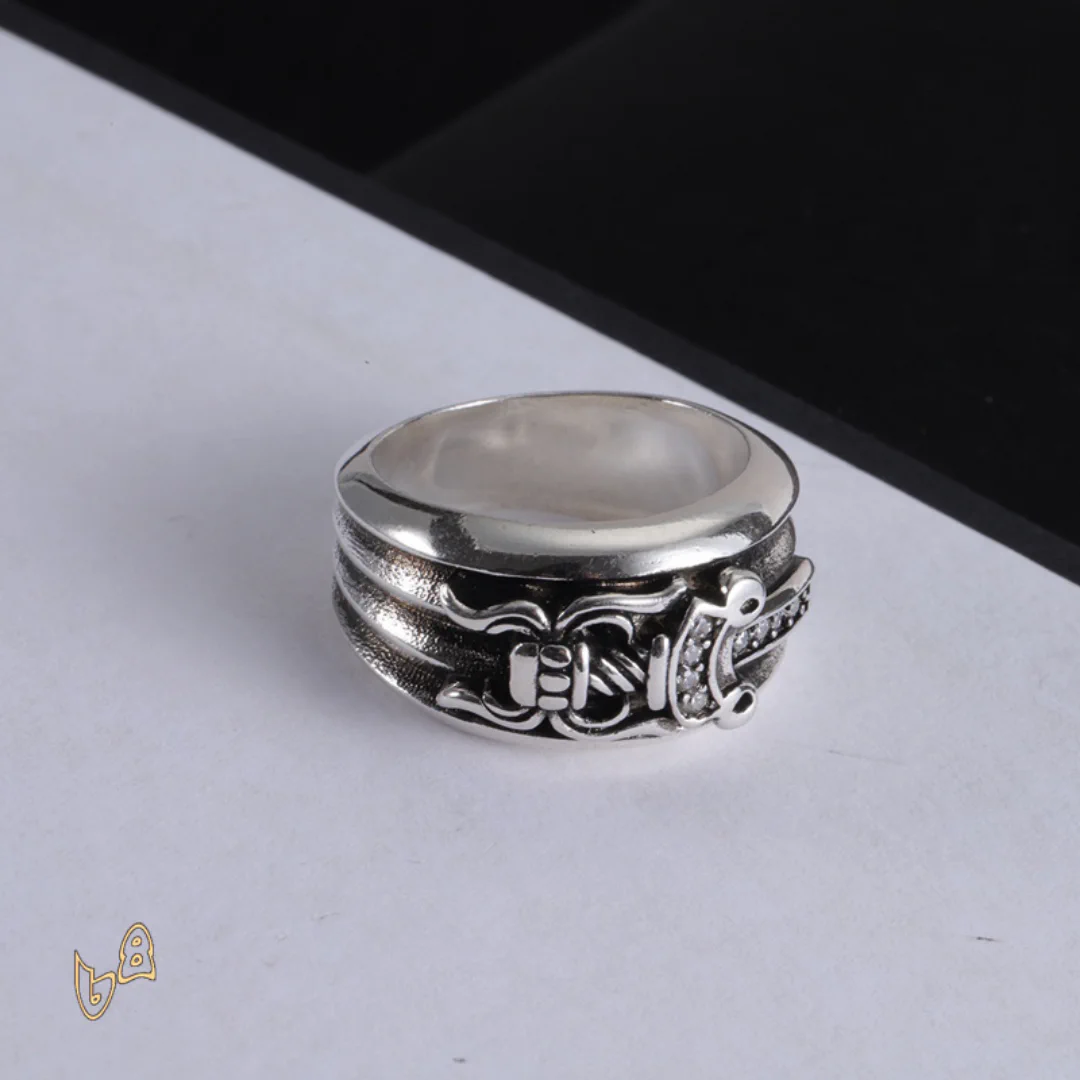 CH Silver Dagger Ring - CH0084 - Image 4