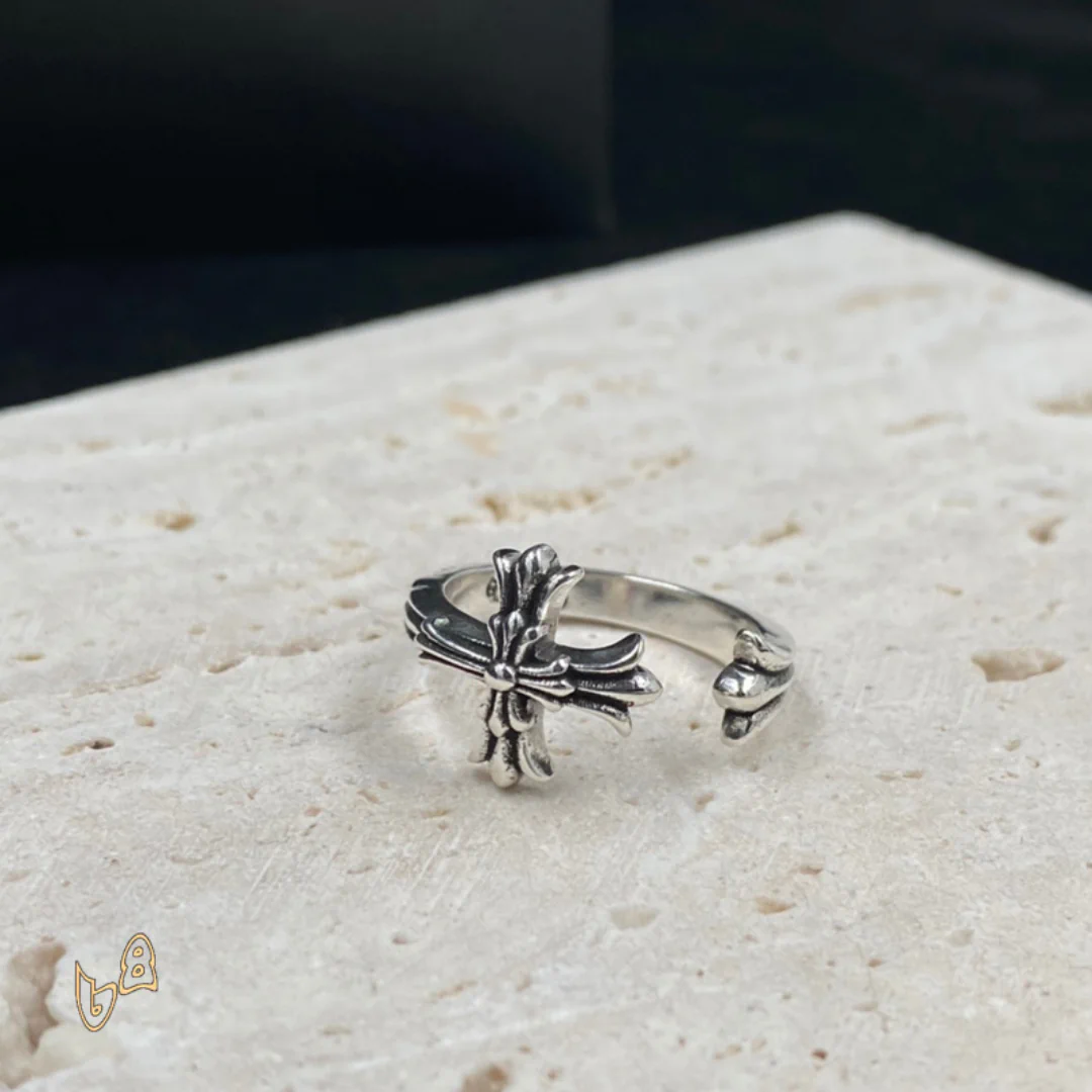 CH Silver Cross Ring - CH0085