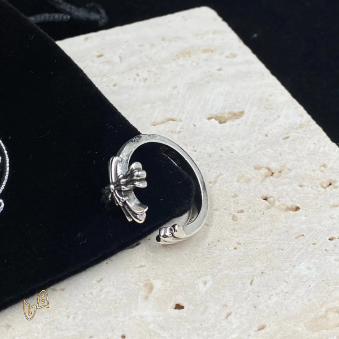 CH Silver Cross Ring - CH0085 - Image 4