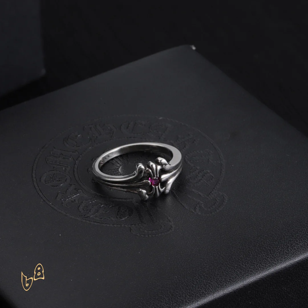 CH Ruby Floral Ring - CH0088