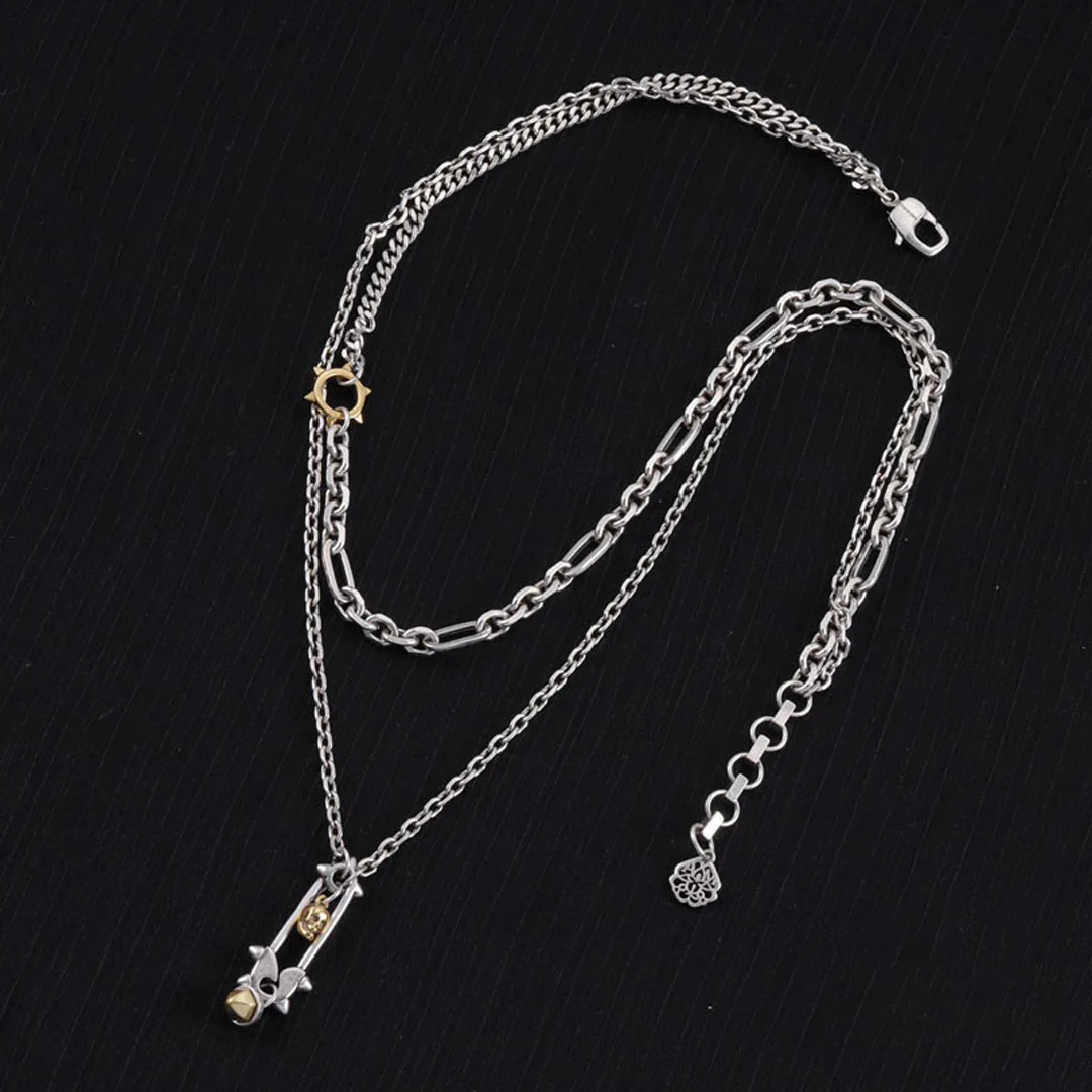 McQueen Safety Pin Necklace - MC0007 - Image 5