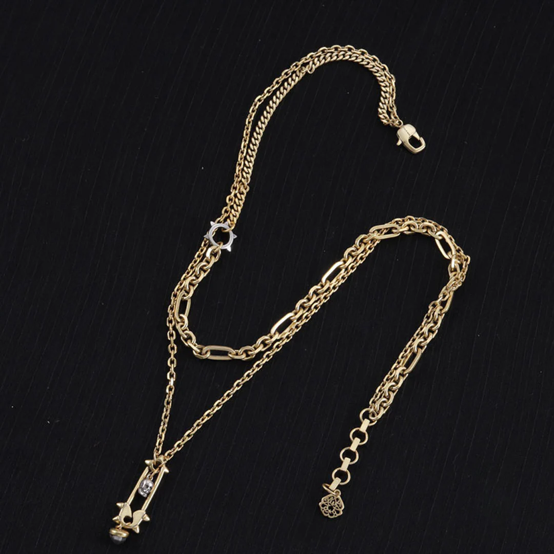 McQueen Safety Pin Necklace - MC0007 - Image 2