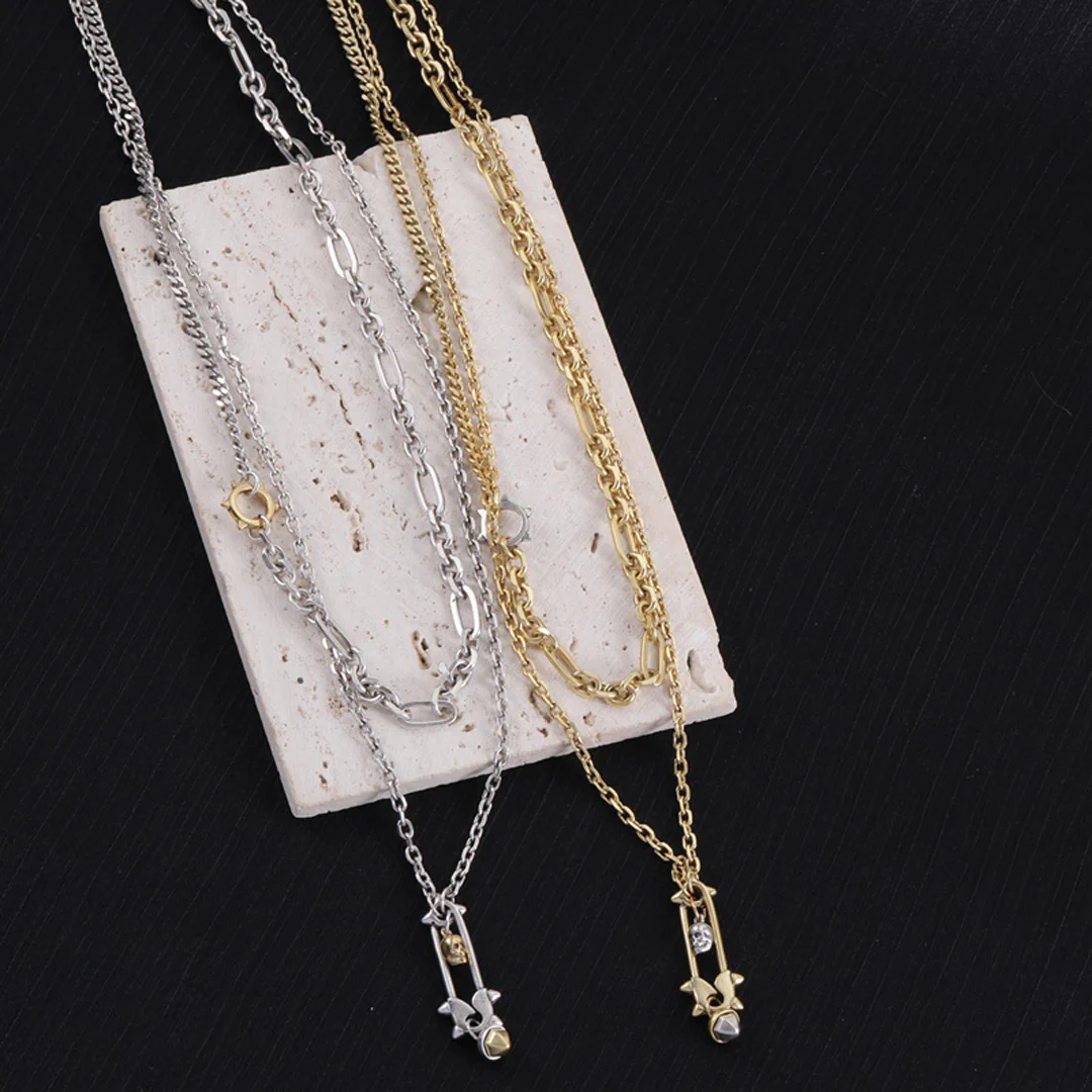 McQueen Safety Pin Necklace - MC0007 - Image 7