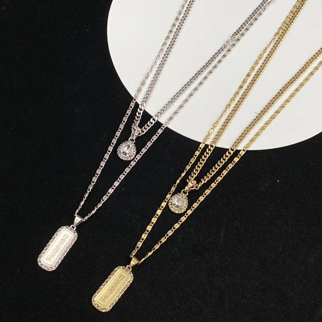 McQueen Logo Plaque Chain Necklace - MC0008 - Image 3
