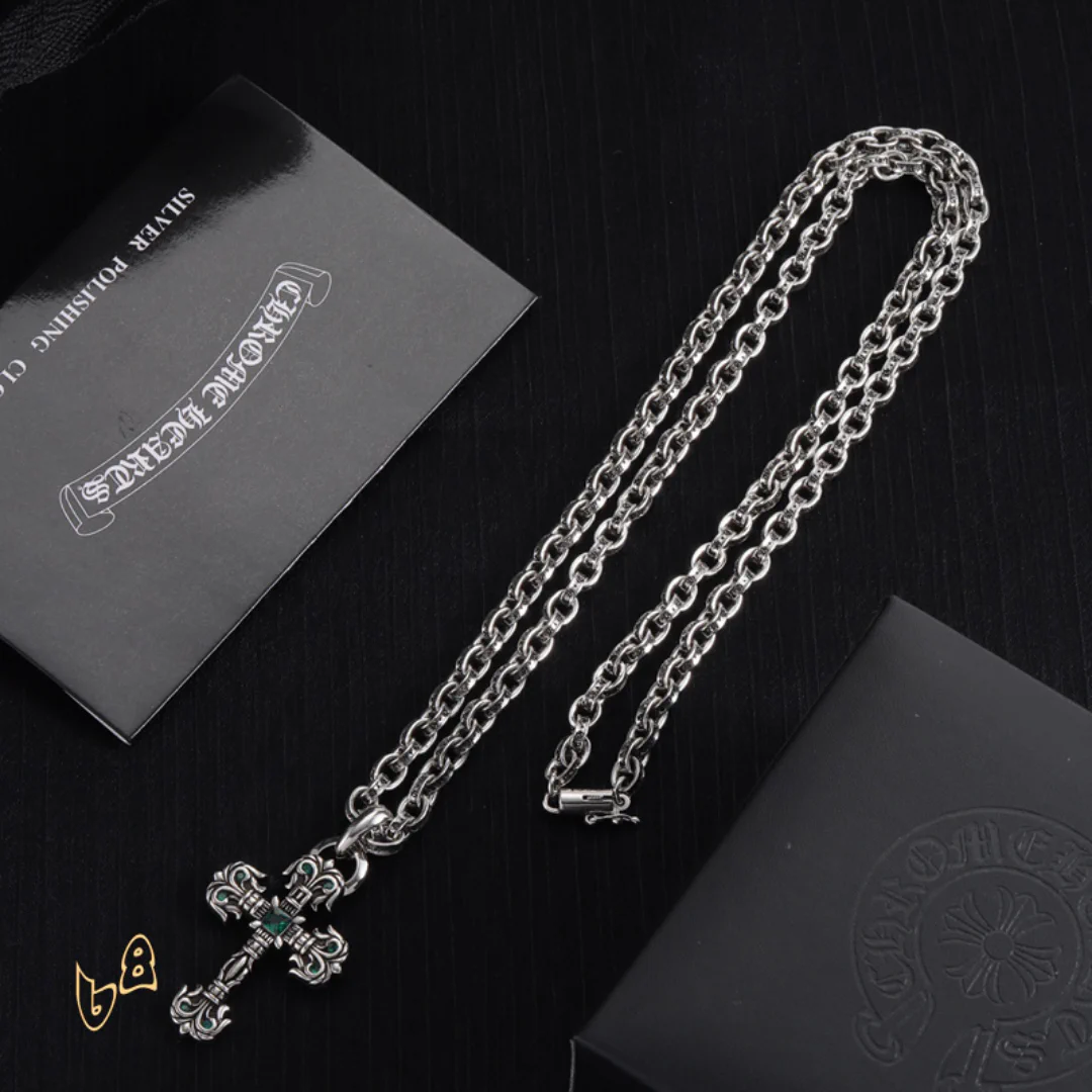 CH Cross Pendant Necklace - CH0037 - Image 2