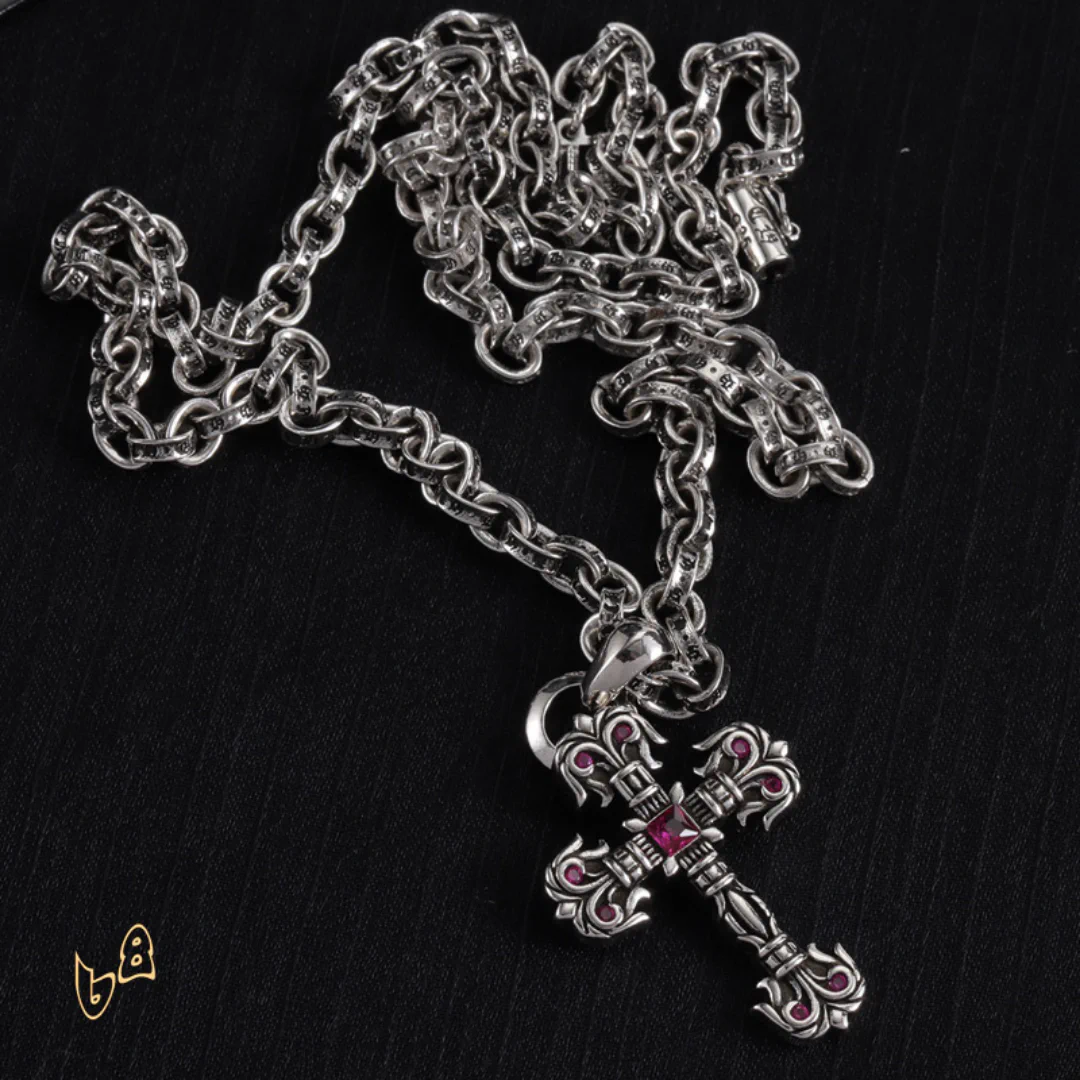 CH Cross Pendant Necklace - CH0037 - Image 9