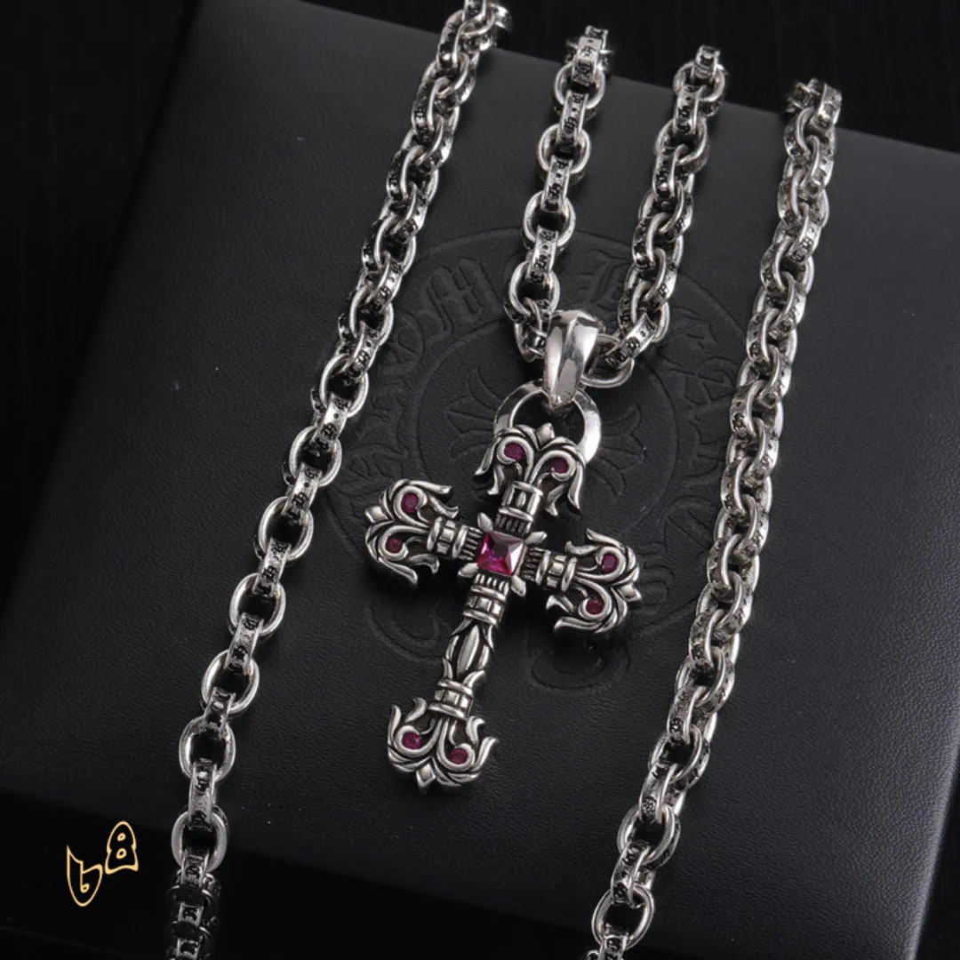 CH Cross Pendant Necklace - CH0037 - Image 6