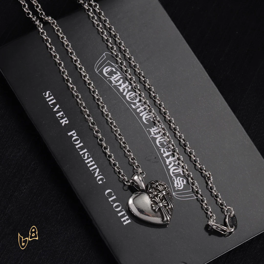 CH Heart Pendant Necklace - CH0039 - Image 2