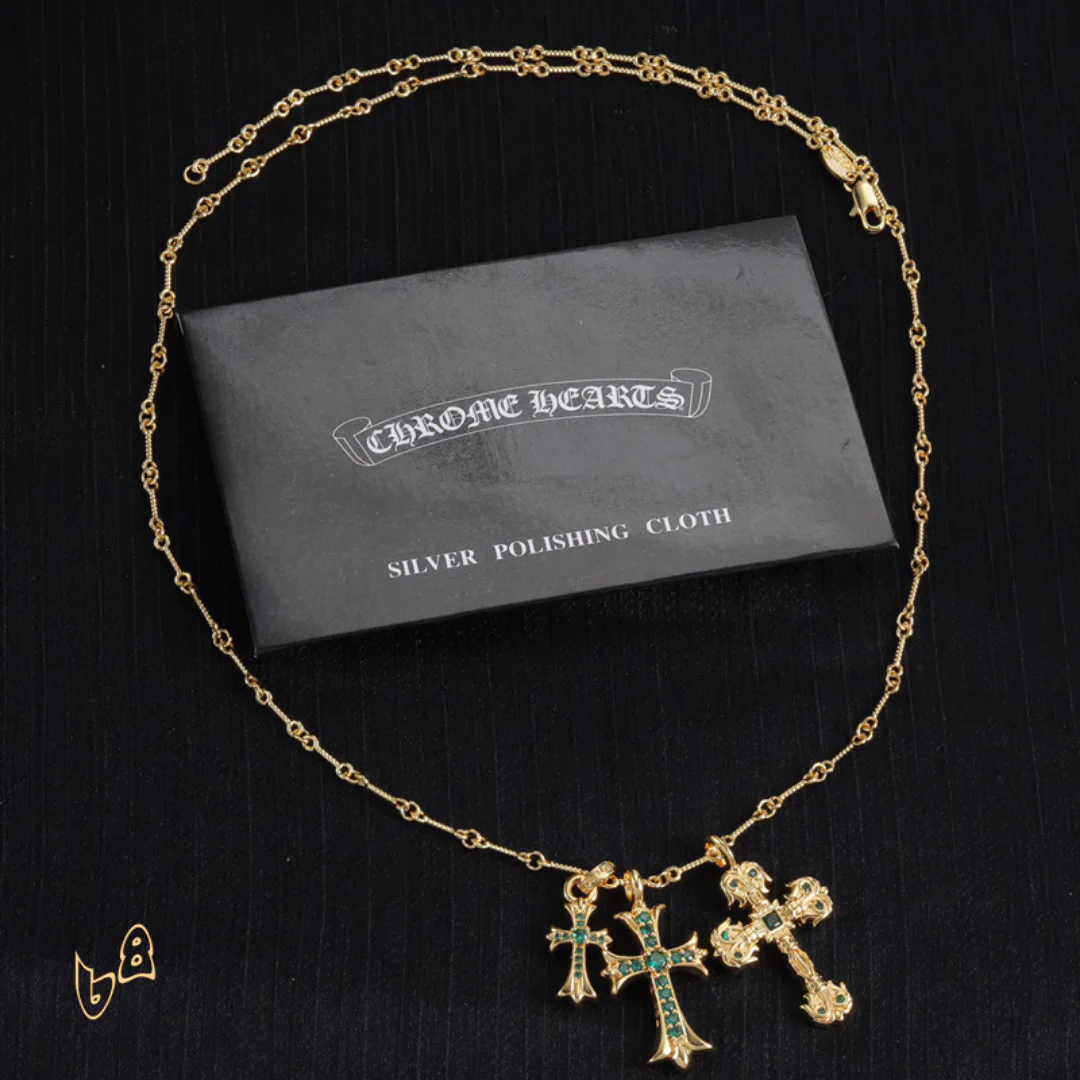 CH Cross Pendant Necklace - CH0046 - Image 2