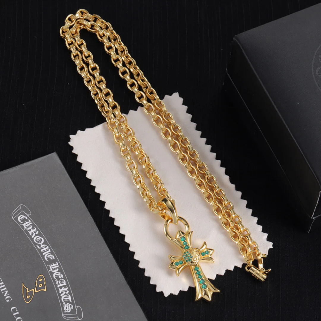 CH Cross Pendant Necklace - CH0047 - Image 5