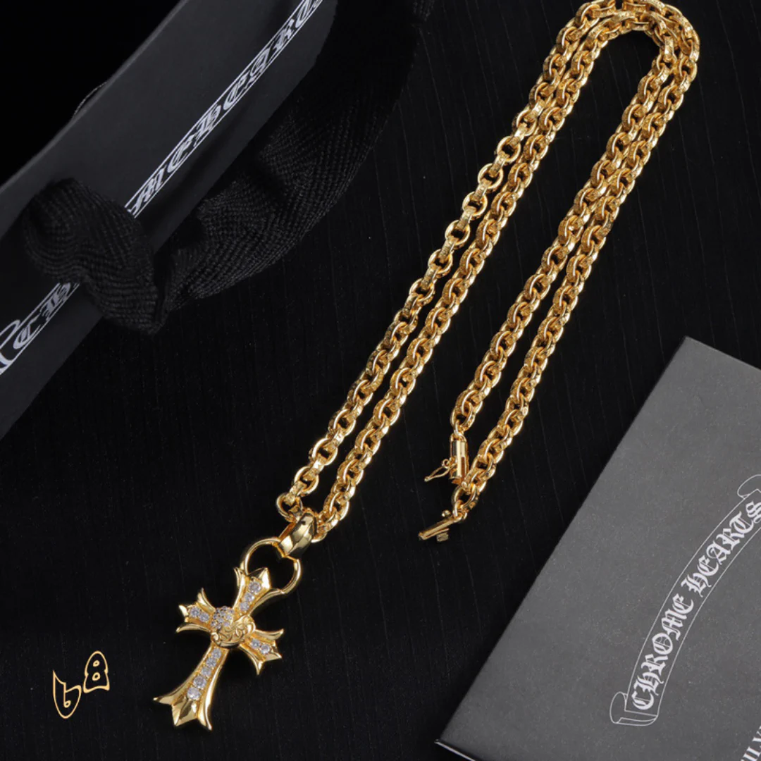 CH Cross Pendant Necklace - CH0047 - Image 4