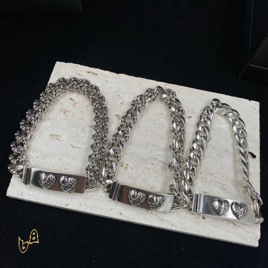 CH Fancy Link Curb Chain Bracelet - CH0052 - Image 2