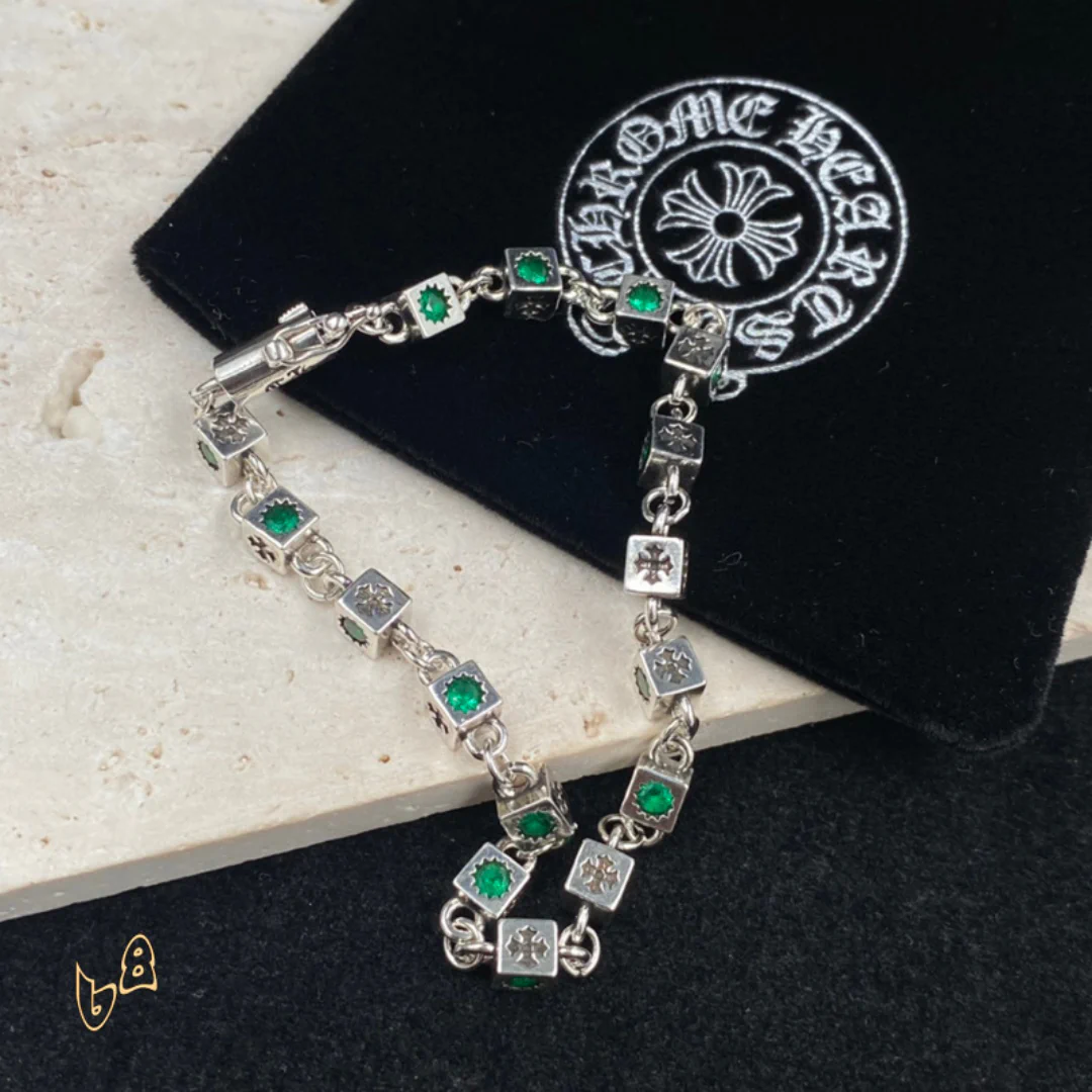 CH Silver Dice Bracelet - CH0053 - Image 3