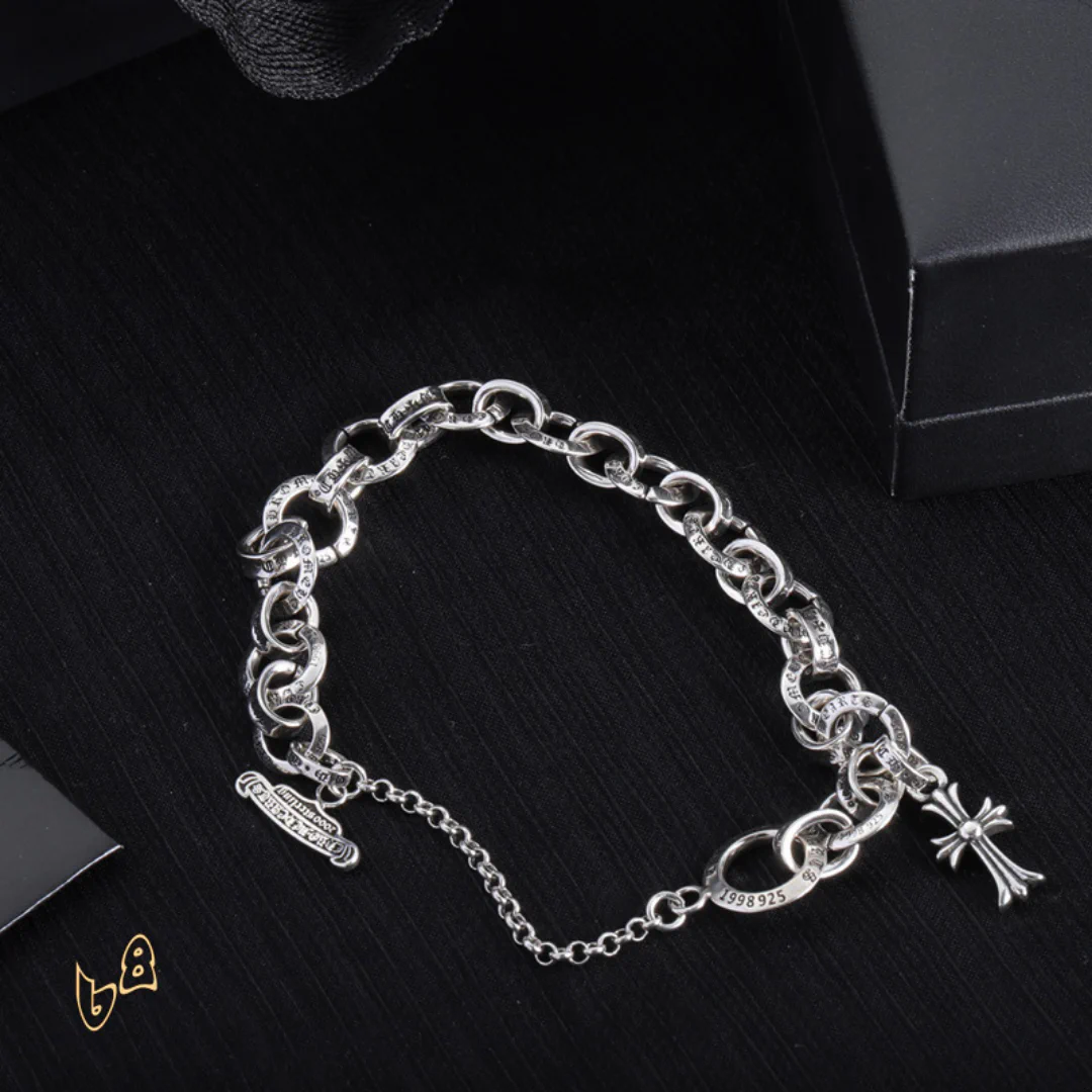 CH Silver Chain Link Bracelet - CH0066 - Image 6