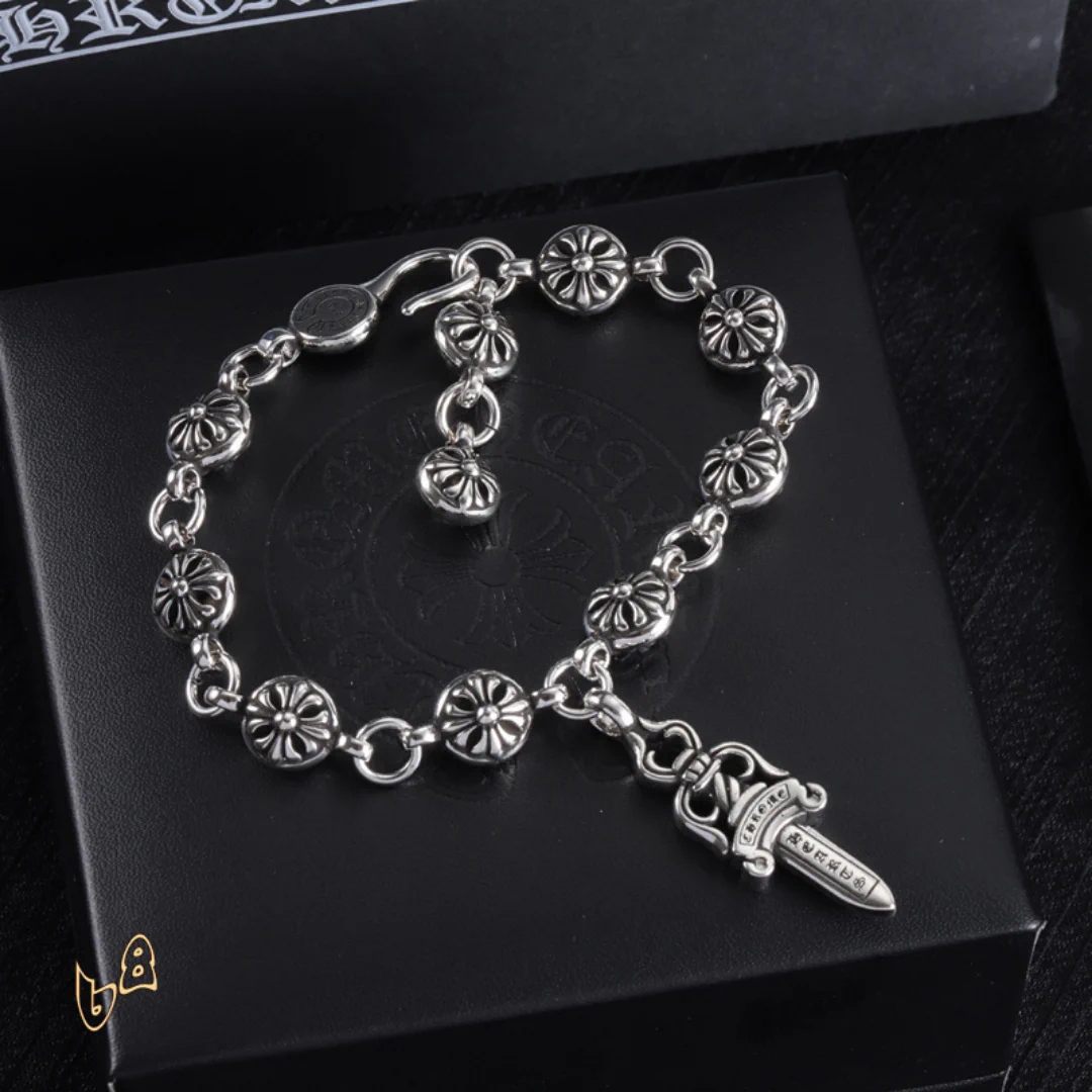 CH Cross Flower Ball Bracelet - CH0072