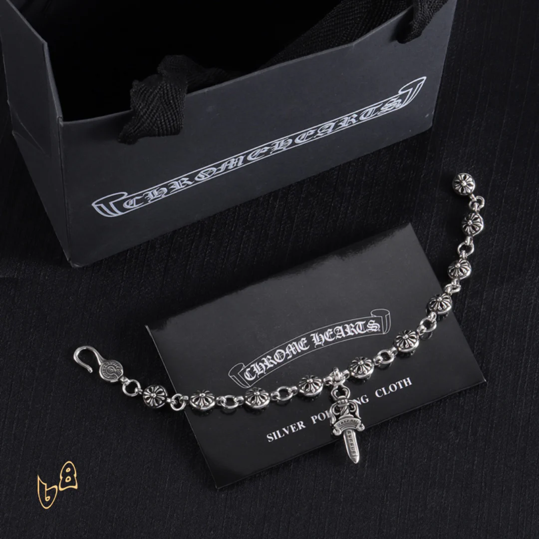 CH Cross Flower Ball Bracelet - CH0072 - Image 6
