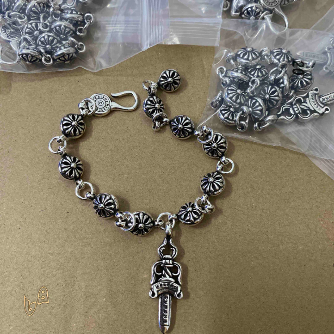 CH Cross Flower Ball Bracelet - CH0072 - Image 7
