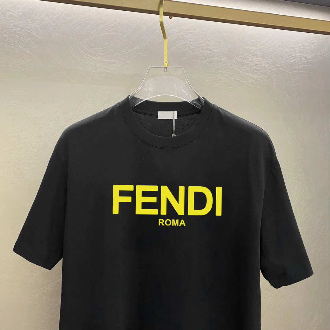 FD Logo-Print Cotton T-Shirt - FD0013 - Image 4