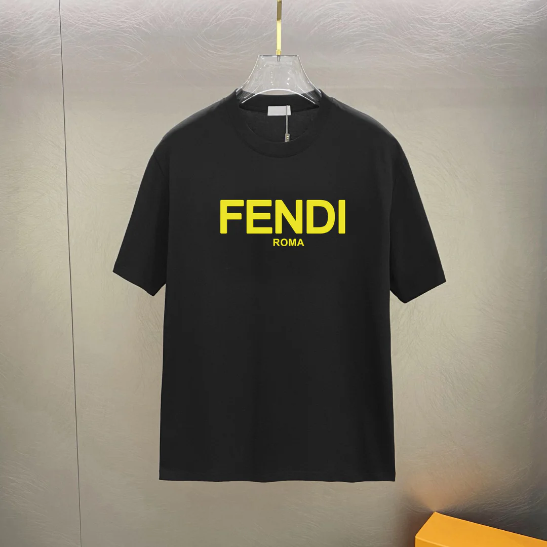 FD Logo-Print Cotton T-Shirt - FD0013 - Image 2