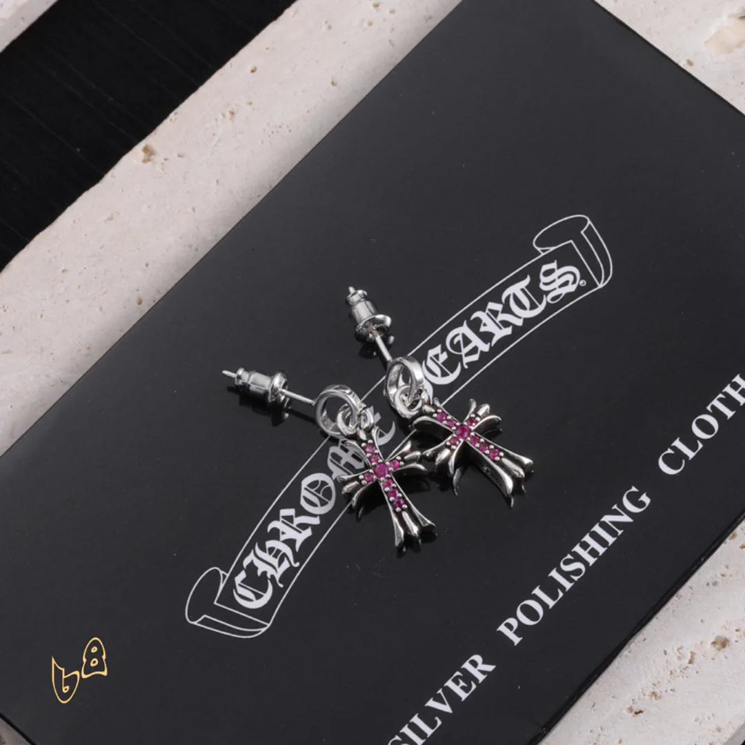 CH Cross Earrings - CH0150 - Image 4