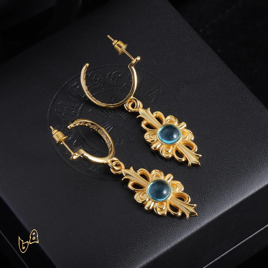 CH Gemstone Stud Earrings - CH0164