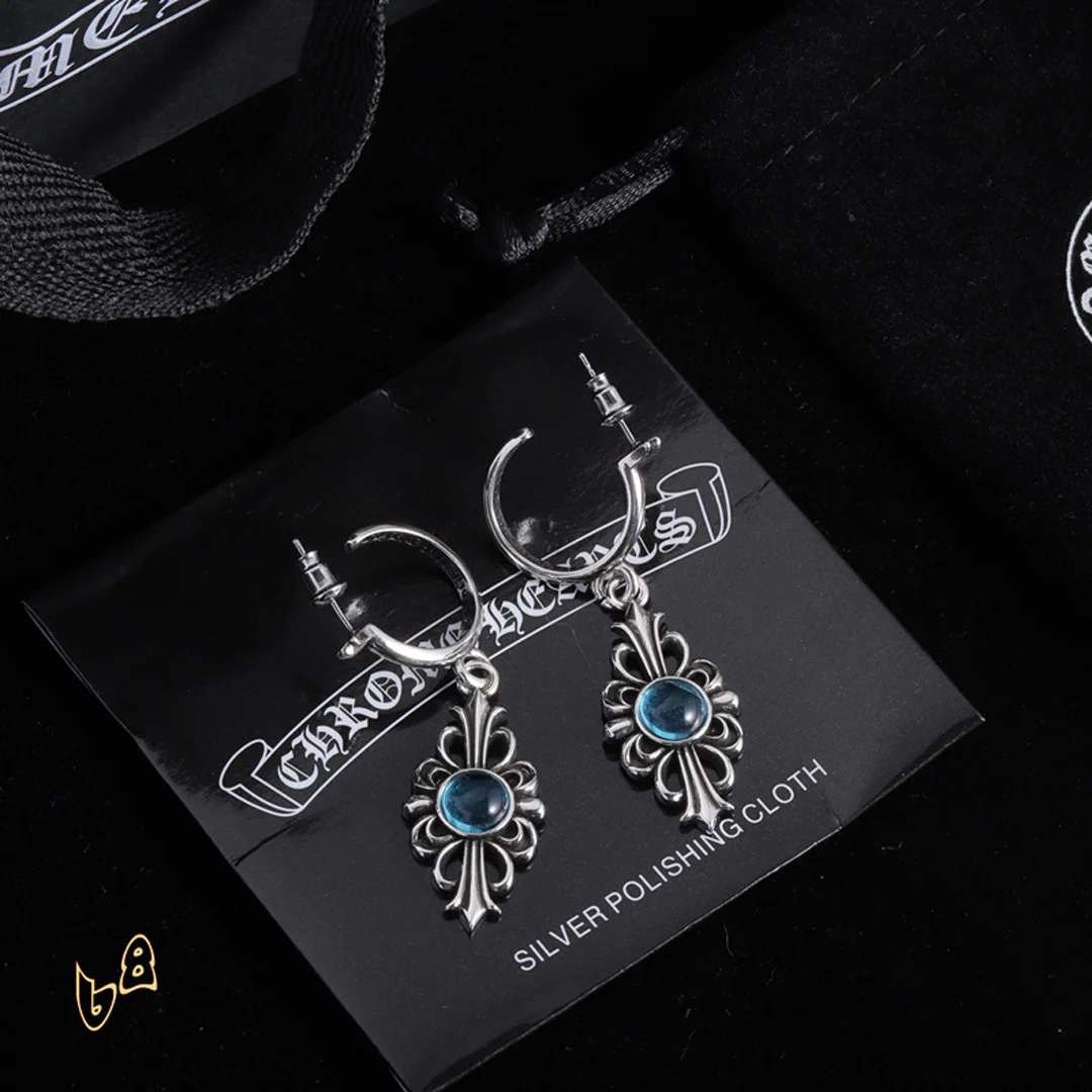 CH Gemstone Stud Earrings - CH0164 - Image 4