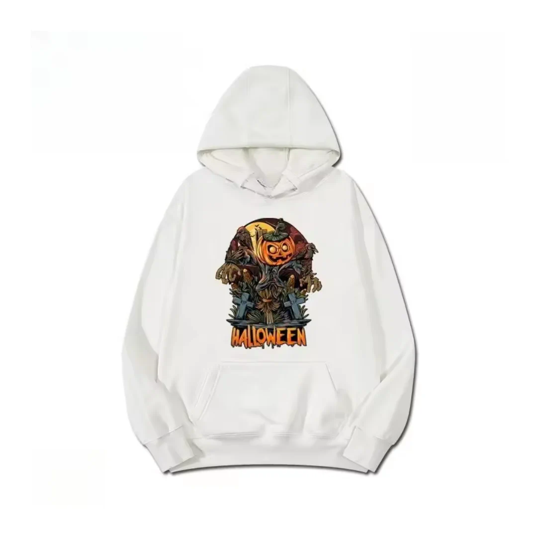 Halloween Graphic Printed Hoodie - HLW0016 - Image 2