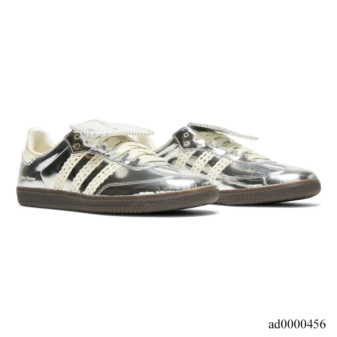 Wales Bonner x AD Samba Silver Metallic Shoes Sneakers - ad0000456 - Image 3