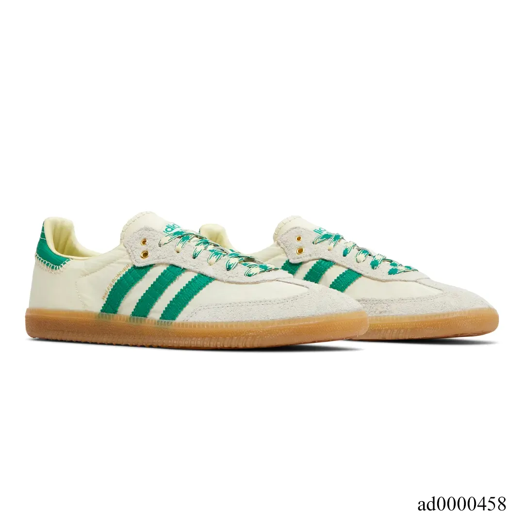 Wales Bonner x AD Samba Cream White Bold Green Shoes Sneakers - ad0000458 - Image 3