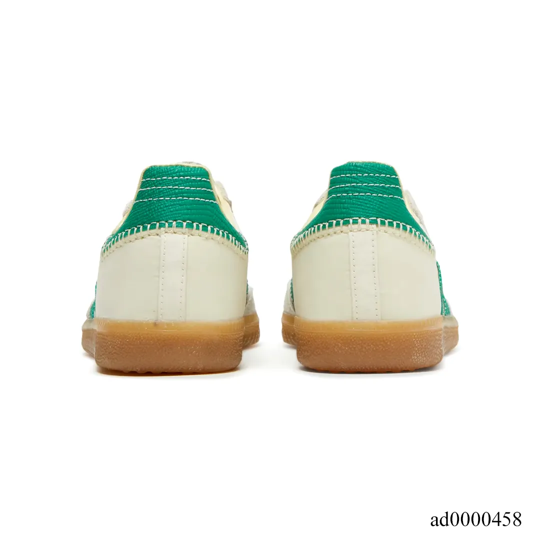 Wales Bonner x AD Samba Cream White Bold Green Shoes Sneakers - ad0000458 - Image 4