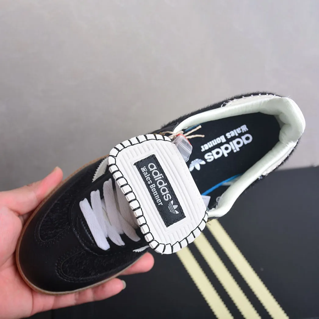 Wales Bonner x AD Samba Pony Black Shoes Sneakers - ad0000459 - Image 6