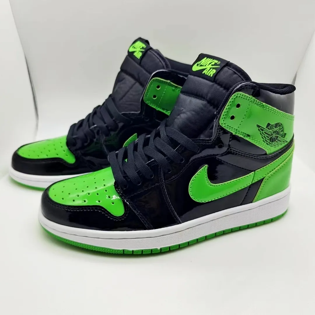 AJ 1 High OG Patent Green Shoes Sneakers – nk0004695 - Image 3