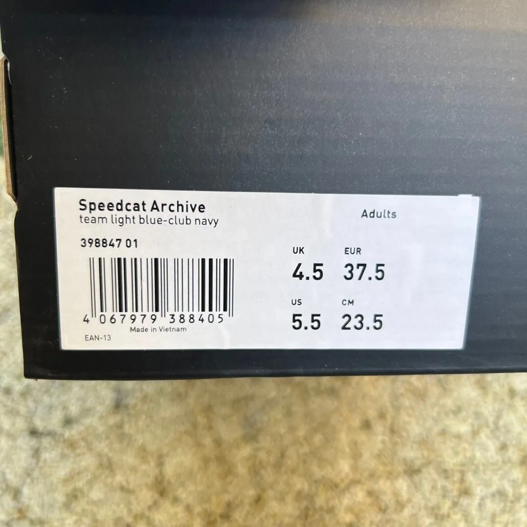 PM Speedcat Archive Light Blue Club Navy Shoes Sneakers - pm0000011 - Image 8