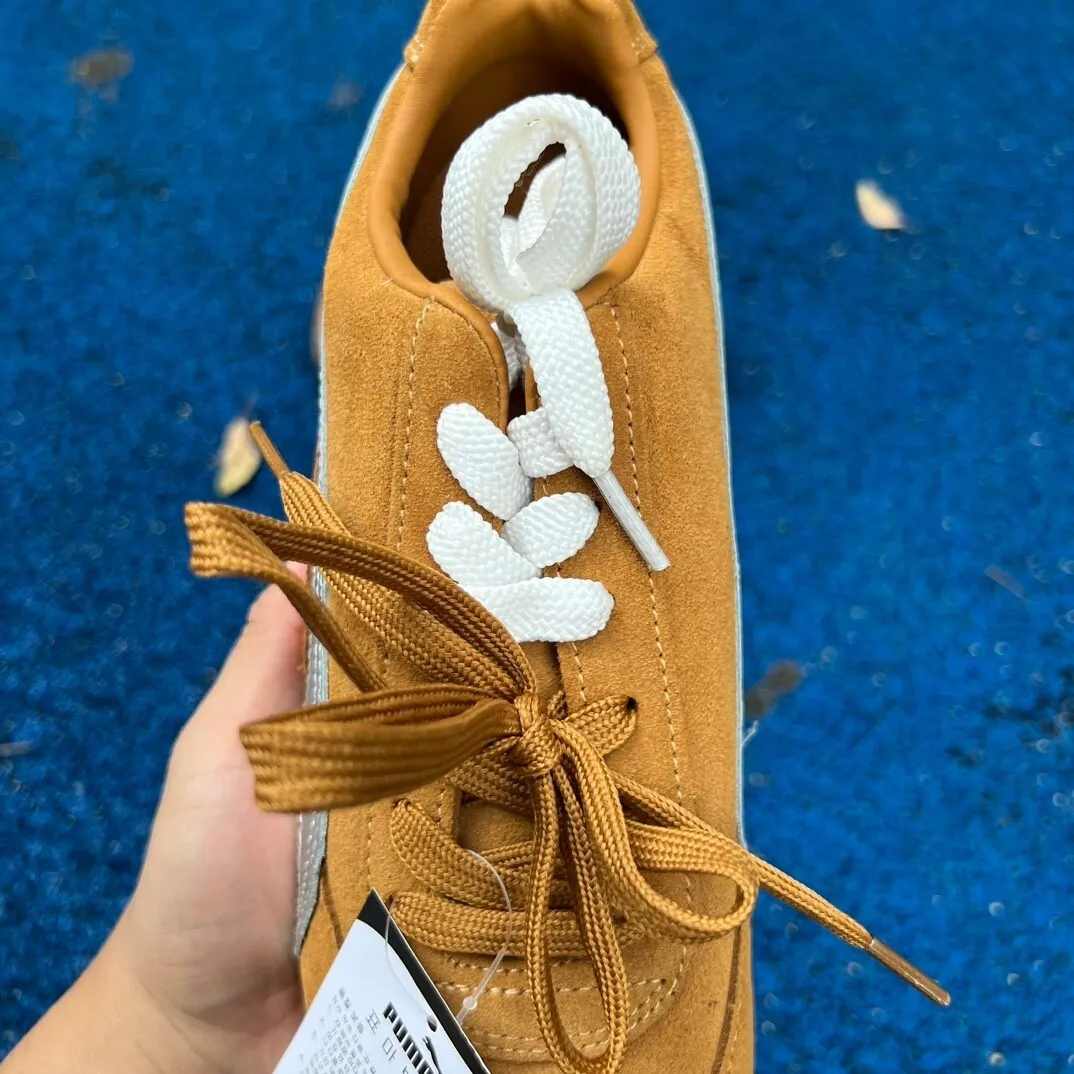 PM Speedcat Lace-up Honey Silver Shoes Sneakers - pm0000013 - Image 9