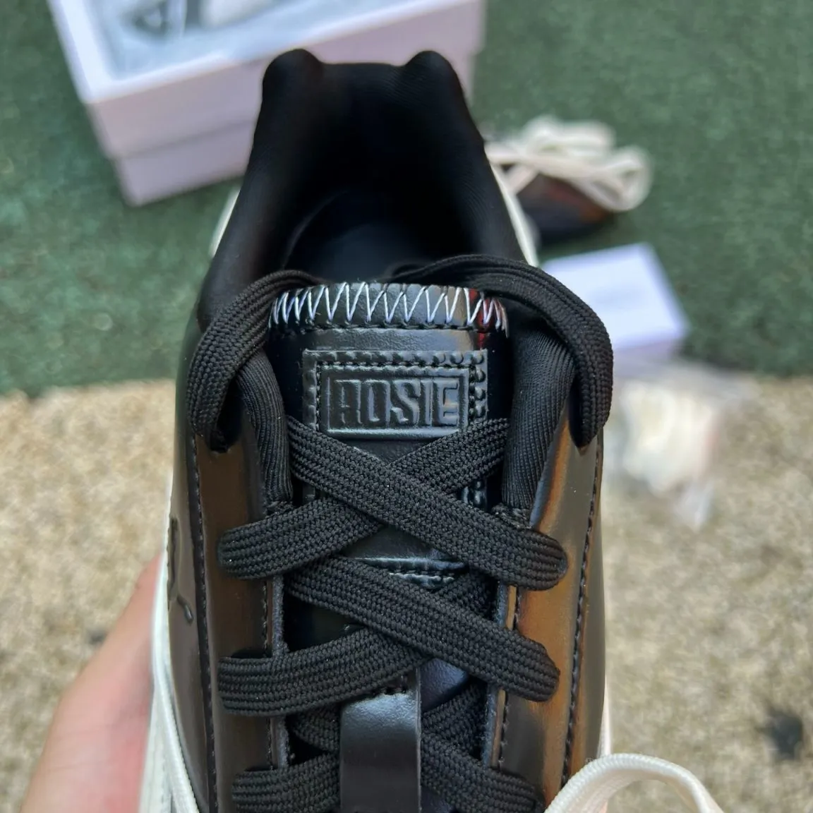 Rosé x PM Speedcat Premium Leather Black Shoes Sneakers - pm0000015 - Image 9