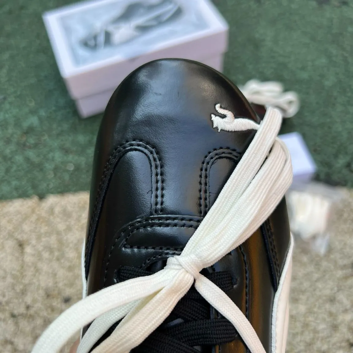Rosé x PM Speedcat Premium Leather Black Shoes Sneakers - pm0000015 - Image 10