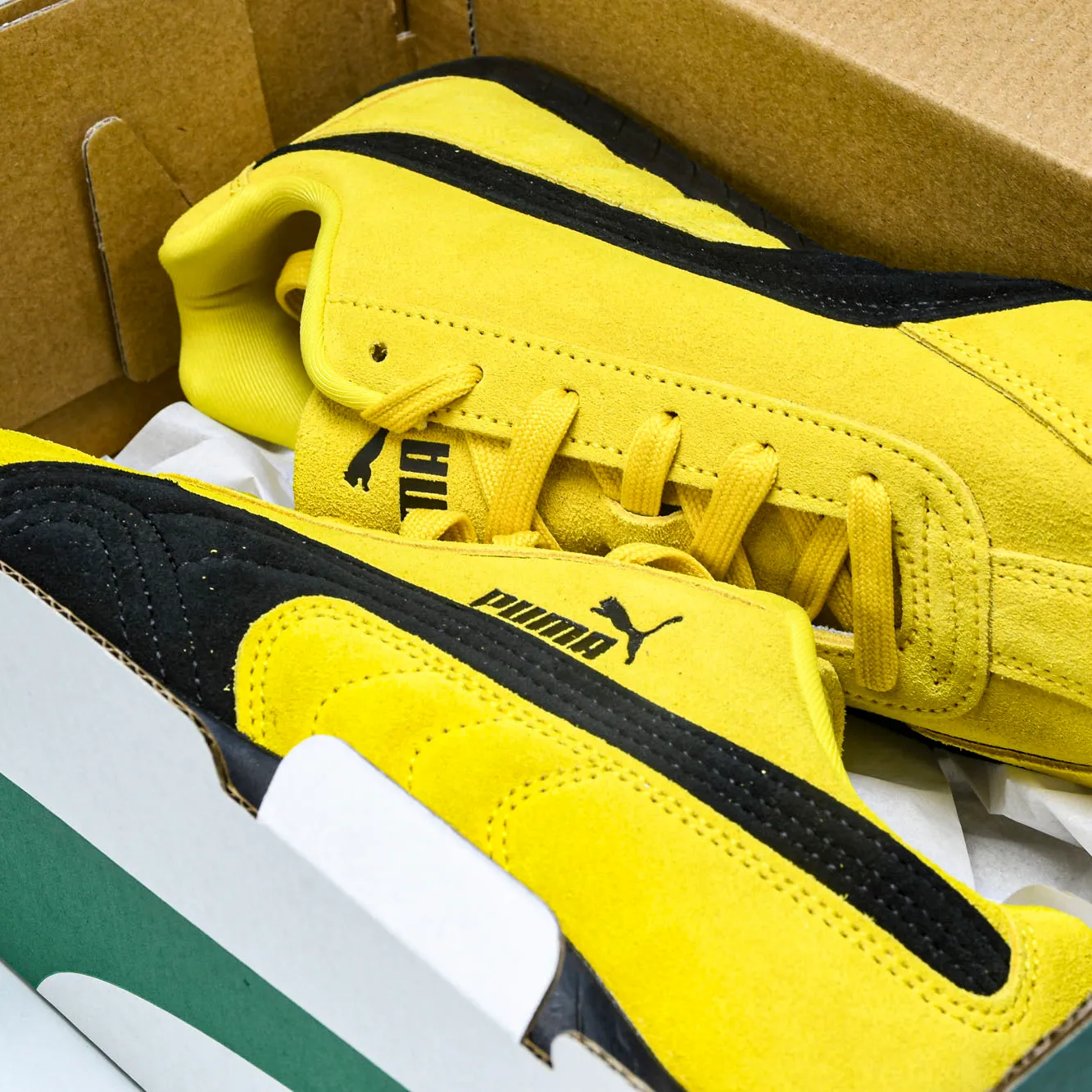 PM Speedcat OG Pelé Yellow Black Shoes Sneakers - pm0000016 - Image 14