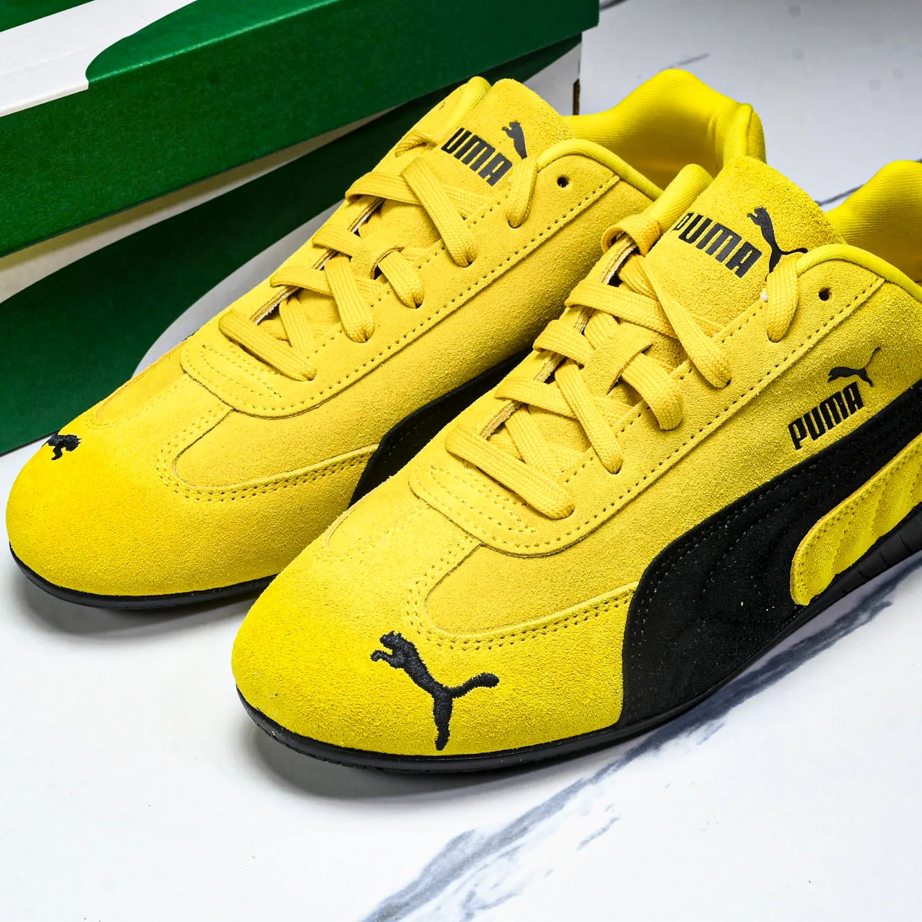 PM Speedcat OG Pelé Yellow Black Shoes Sneakers - pm0000016 - Image 15