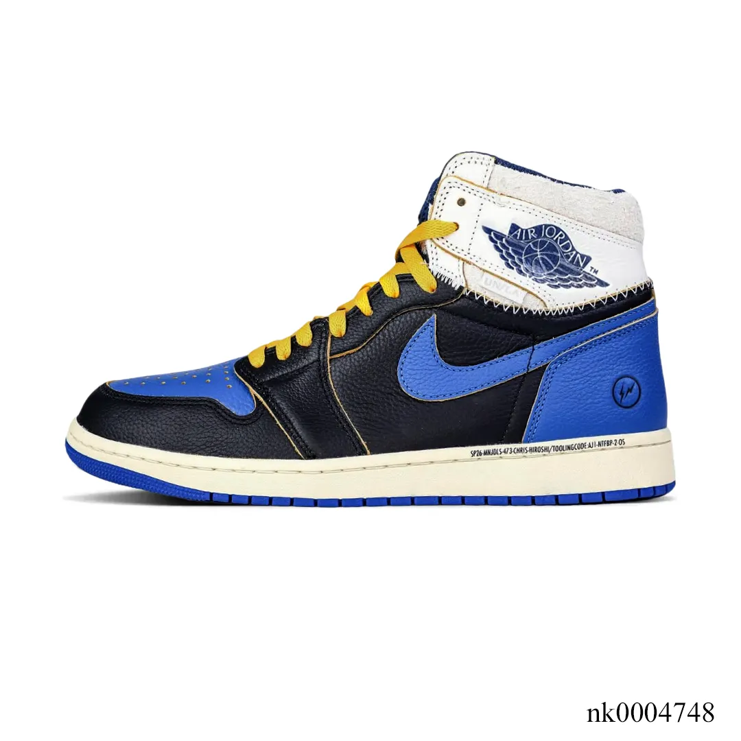 Fragment x Union LA x AJ 1 High OG Sport Royal Shoes Sneakers – nk0004748 - Image 2