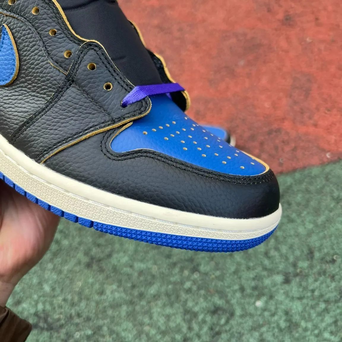Fragment x Union LA x AJ 1 High OG Sport Royal Shoes Sneakers – nk0004748 - Image 9