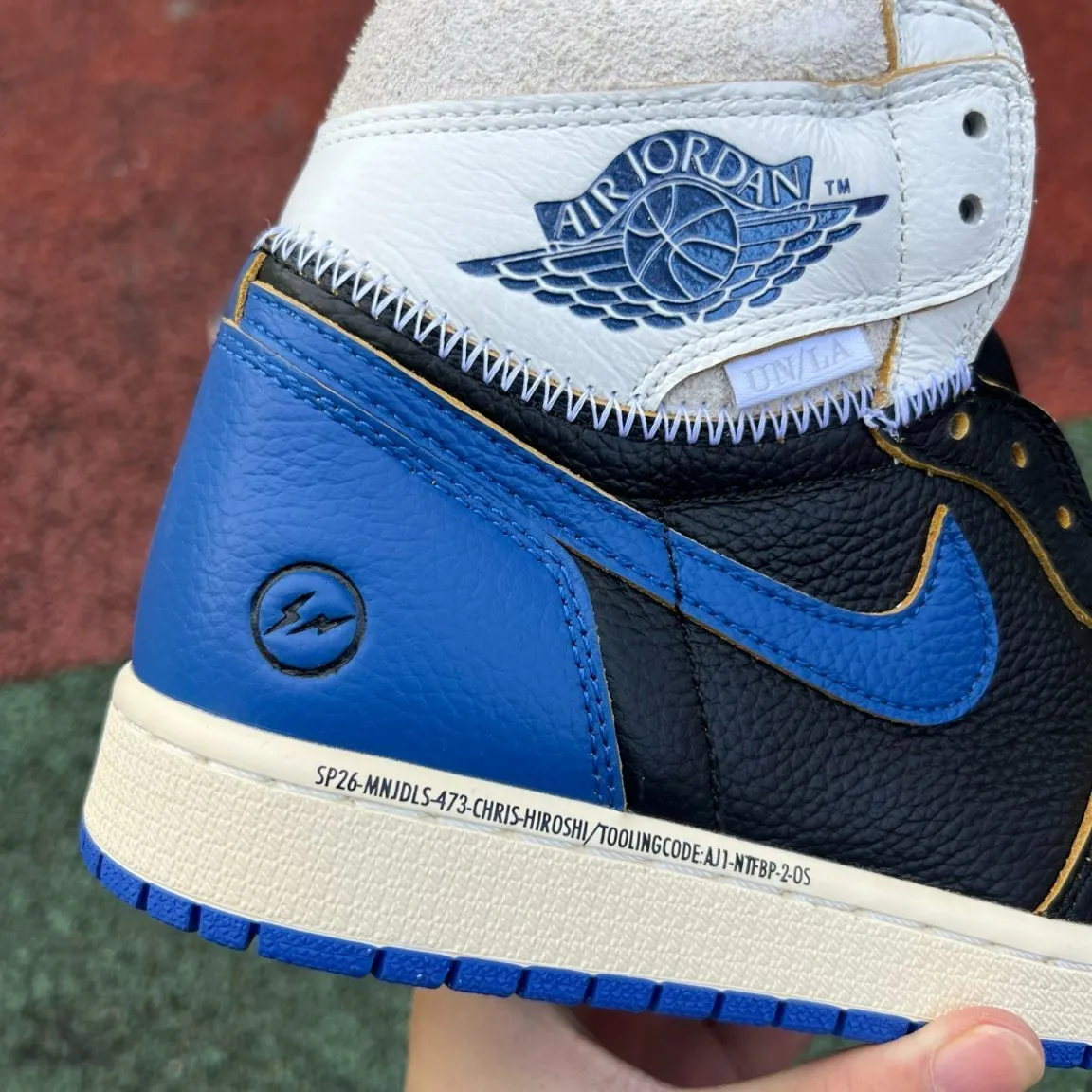 Fragment x Union LA x AJ 1 High OG Sport Royal Shoes Sneakers – nk0004748 - Image 10