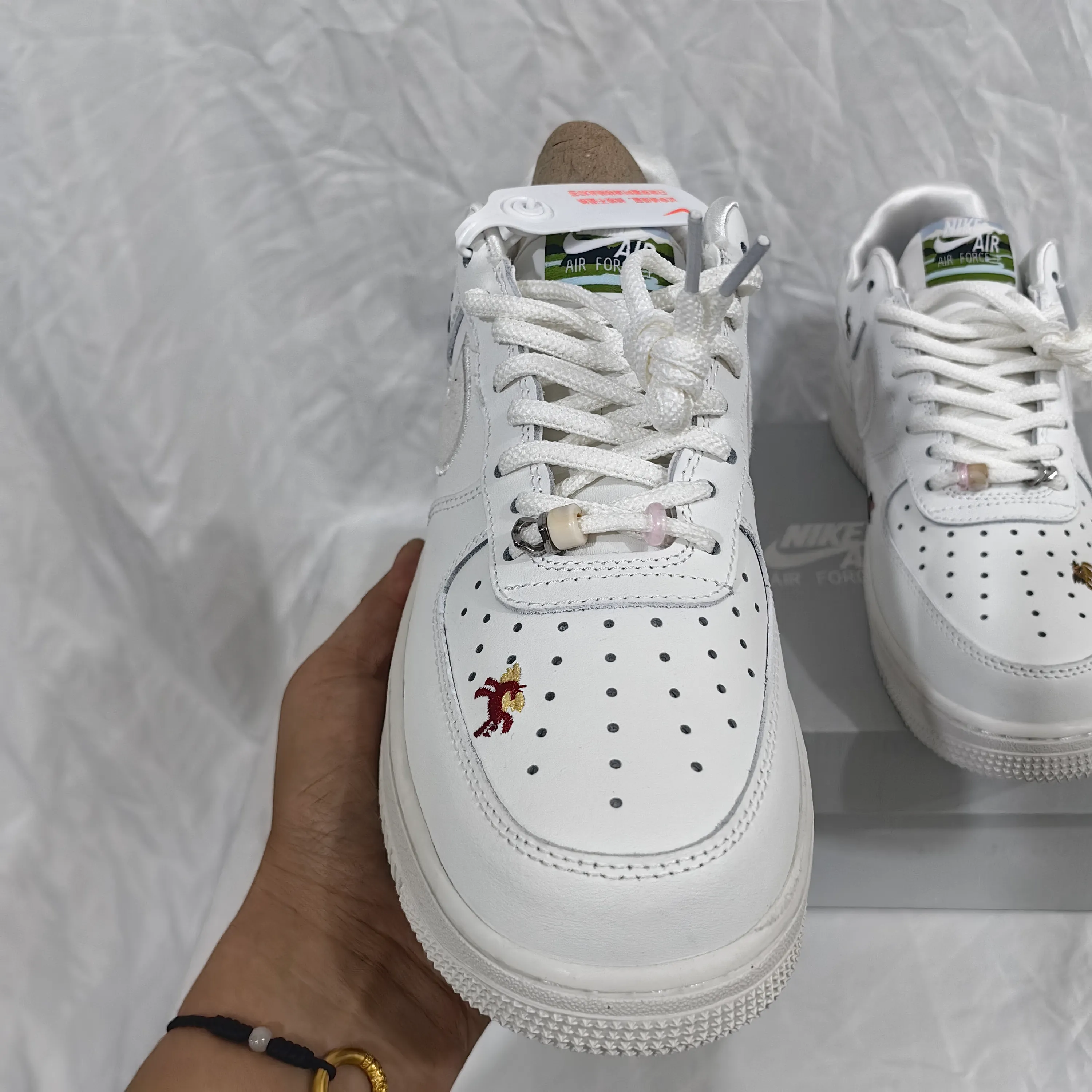 Air Force 1 Chenille Swoosh Year Of The Horse Shoes Sneaker - nk0004808 - Image 7